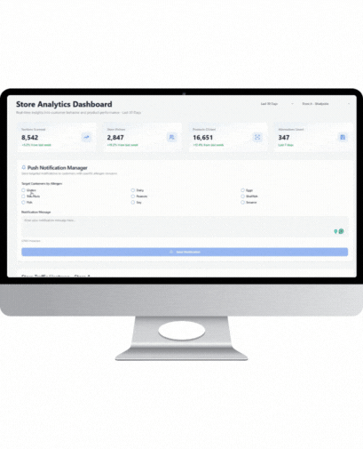 Allervision retailer's dashboard
