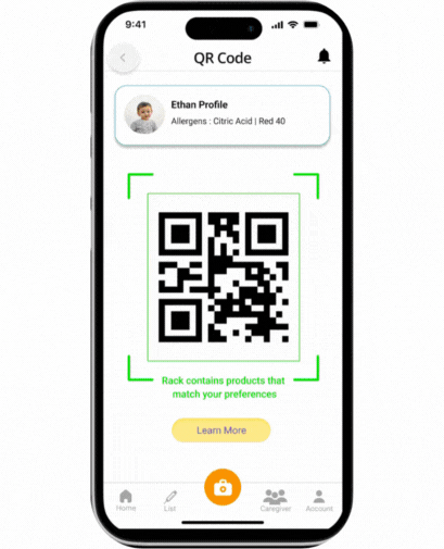 Allervision App for shoppers